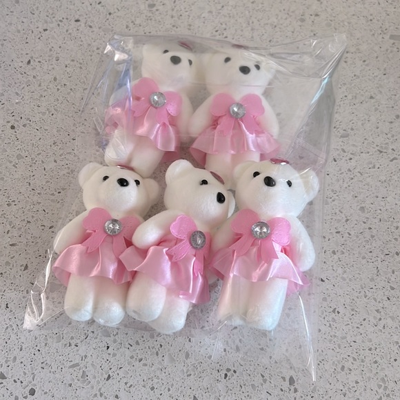 5 Pcs Little Bears Petits oursons for Pen Pencil Straw or to add with Balloons - Picture 2 of 14
